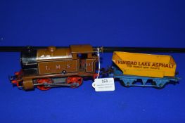 Hornby OO Gauge Clockwork LMS 2115 Loco plus Goods Wagon