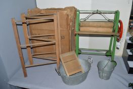 Triang Toys Wash Set Comprising Mangle, Clothes Horse, Wash Tubs, and Board