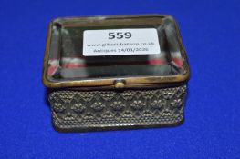 Objet D’Virtue Glass Topped Trinket Box