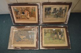 4x Cecil Alden Framed Prints (frames somewhat distressed)
