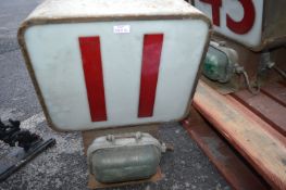 Vintage Fish Auction Electronic Number Sign - No. 11