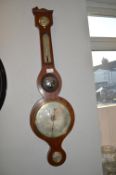 Victorian Mahogany Cased Banjo Barometer (some faults)