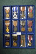 12x Assorted WWI and WWII Medals and Medallions