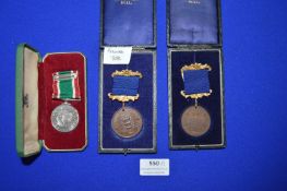 2x Hull Bronze Scholl Attendance Medals, and a Women’s Voluntary Medal