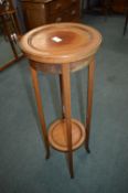 Edwardian Inlaid Mahogany Plant Stand