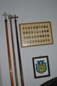 3x Ukrainian Church Ecclesiastical Staff plus Framed Church Prints