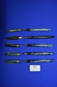 4x Fountain Pens with 14ct Gold Nibs Advertising Sayers of Hull, and 1x Other