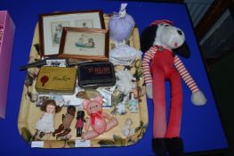 Collectibles Including Porcelain Pincushion Dolls, Acetate Dolls, etc.