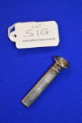 Hallmarked Silver Buttonhole Flower Holder - Birmingham 1913