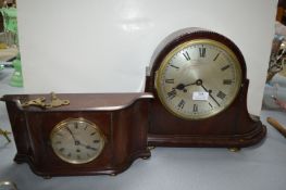 Mantel Clock Retailed by Philips of Hull, plus One Other