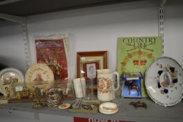 Royalty Memorabilia Pottery, Blass, and Badges etc.