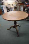 Georgian Mahogany Tilt Top Tripod Table for Restoration