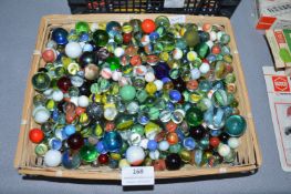Basket of Vintage Marbles