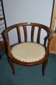 Edwardian Oak Armchair