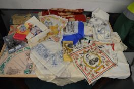 Royal Commemorative Scarves, Handkerchiefs, Flags, etc.