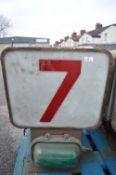 Vintage Fish Auction Electronic Number Sign - No. 7