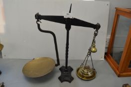 Vintage Cast Iron Scales with Brass Weights
