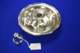 Unmarked 925 Silver Chamberstick ~394g