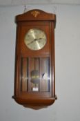 1930’s Oak Cased Wall Clock by Haller