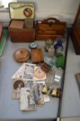 Vintage Collectibles Including Bottles, Swagger Stick, Opera Glasses, etc.