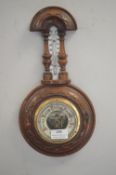 Small Victorian Mahogany Cased Barometer