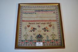 Victorian Sampler by Sara Laycock 1857