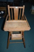 Vintage Child’s Folding Highchair