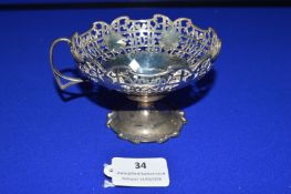 Hallmarked Silver Sweet Meat Basket - Sheffield 1932, ~158g