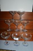 8x Vintage Babycham Glasses