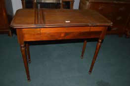 Victorian Mahogany Writing Desk with Comparts, Inkwells, etc.