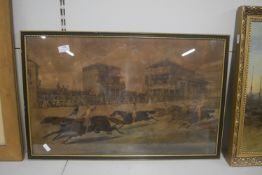 Framed St Leger Race Illustration