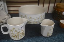 3x Hornsea Pottery Fleur Items
