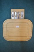 *Bamboo Cheese Board and Knife Set