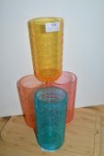 *4x Non-Breakable Coloured Glasses