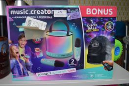 *Music Creator Karaoke Station and Disco Ball