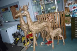 *Set of Three 6ft Christmas Reindeer