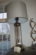 *Glass & Steel Table Lamp