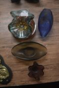 5x Coloured Glass Dishes