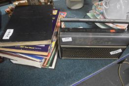 Vintage Indesit Radio and Assorted Books
