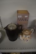 Teapots, Vacuum Jug, and an Electric Teapot