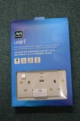 *Master Plug Double Socket with USB Ports