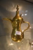 Vintage Brass Arabic Dallah Coffee Pot