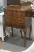 Walnut Queen Anne Style Chest of Drawers