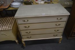 French Style Four Drawer Chest in Cream & Gilt (matching lot 1149)
