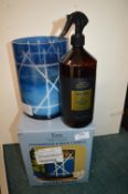 *Torc Fragrance 4-Wick Candle, and Part Used Amber & Vanilla Room Spray