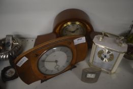 4x Assorted Clocks Iuncluding Retro Metamec Mantel Clock