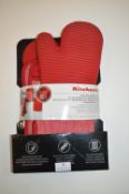 *Kitchen Aid 4pc Silicone Oven Glove Set