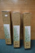*3x 4ft Green and White Christmas Trees