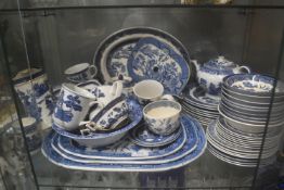 Blue Willow Pattern China Part Dinner Service