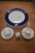 2x Coalport Cups & Saucers and 1x Napkin Ring, and 4x Aynsley Bone China Plates